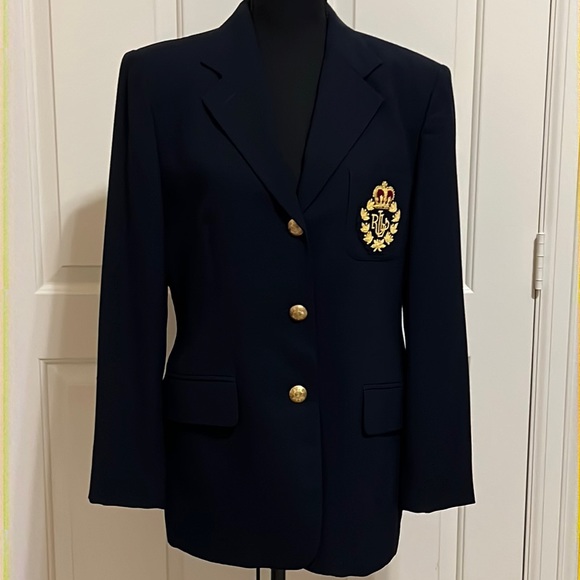 Lauren Ralph Lauren Jackets & Blazers - Lauren Ralph Lauren vintage wool crested jacket